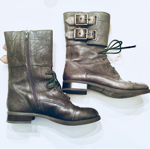 Alberto Fermani Shoes Combat Boot Army Green Poshmark